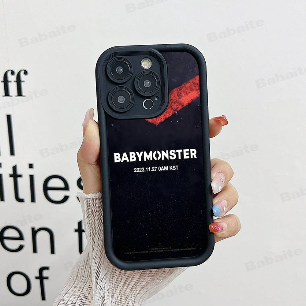 B-Baby M-Monster K-Kpop Phone Case iPhone 16 Plus 15 11 14 12 13 17 Pro Max Shockproof Soft Cover