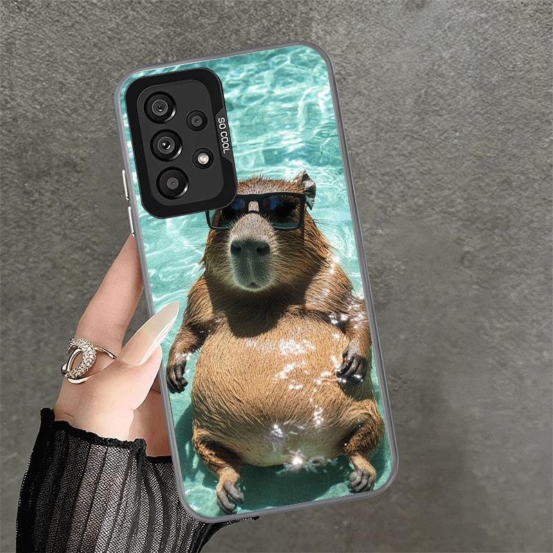 Animal Capybara Cute Shockproof Phone Case for Samsung A17 A16 A15 A14 A37 A57 A36 A56 A26 A35 A55 A25 A34 A54 A24 A13 A23 A33 A