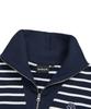 MARK GONZALES Women'S Club Stripe Half-Zip Sweatshirt - Navy