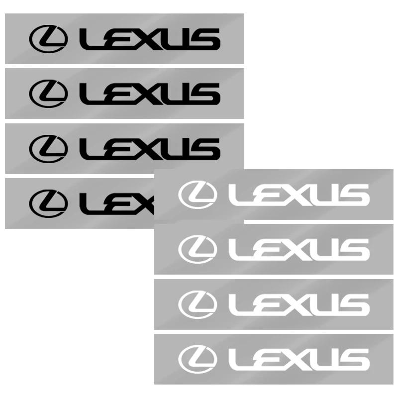 Interior Stickers 8Pcs Car Door Sticker Auto Handle Anti Scratch Protection Film Car Styling For Lexus IS250 Ct200h ES300h RX350RJ6