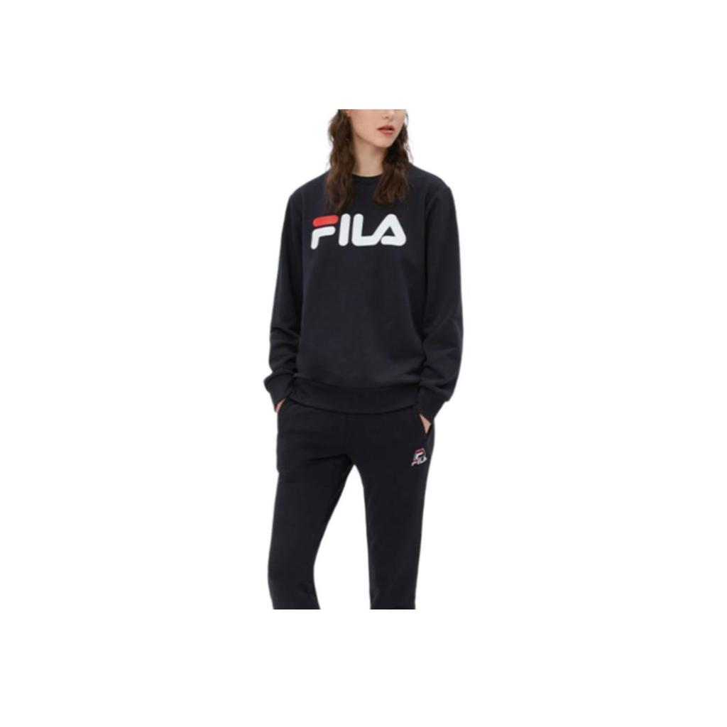 Fila Флисовый пуловер с круглым вырезом, унисекс, черный F51U344231A-NV