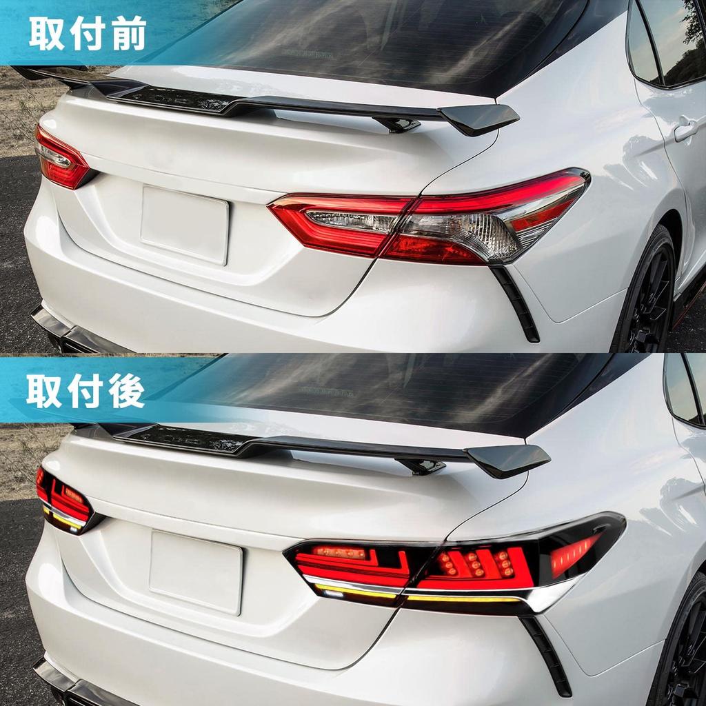 Toyota Camry 10th Generation 70 Series Tail Tail Light All Flowing Turn FOR TOYOTA CAMRY TAIL Black Lamp, LED, Signal, LIGHT, 2017-2023,