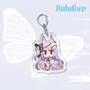 Аниме игры Hololive акриловый брелок металлическое кольцо автомобильная сумка украшение для ключей аксессуар подарок аниме подарки кулон