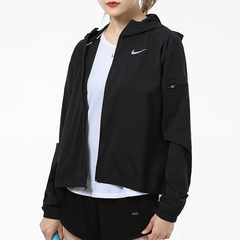 Nike Женская черная худи для бега с логотипом DH1991-010