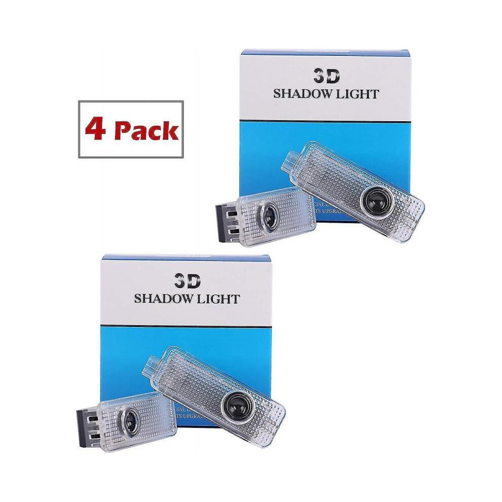 4pcs Car Door Led Logo Lights for Land Rover, 3d Wireless Welcome Courtesy Projector Ghost Shadow Li
