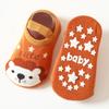 Cartoon Print Newborn Baby Socks Non Slip Cotton Toddler Floor Sock with Rubber Soles Casual Home Sock for 0-3 Years Old