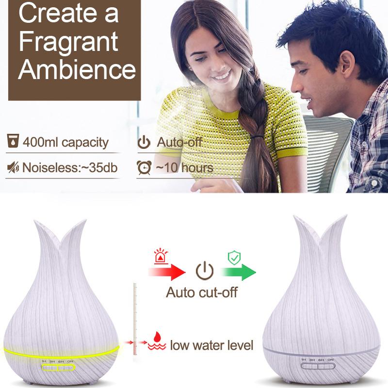 Модный большой емкости, сильный крутой туман, электрический ароматерапевтический ароматизатор, масло, ультразвуковой аромадиффузор, увлажнитель для офиса