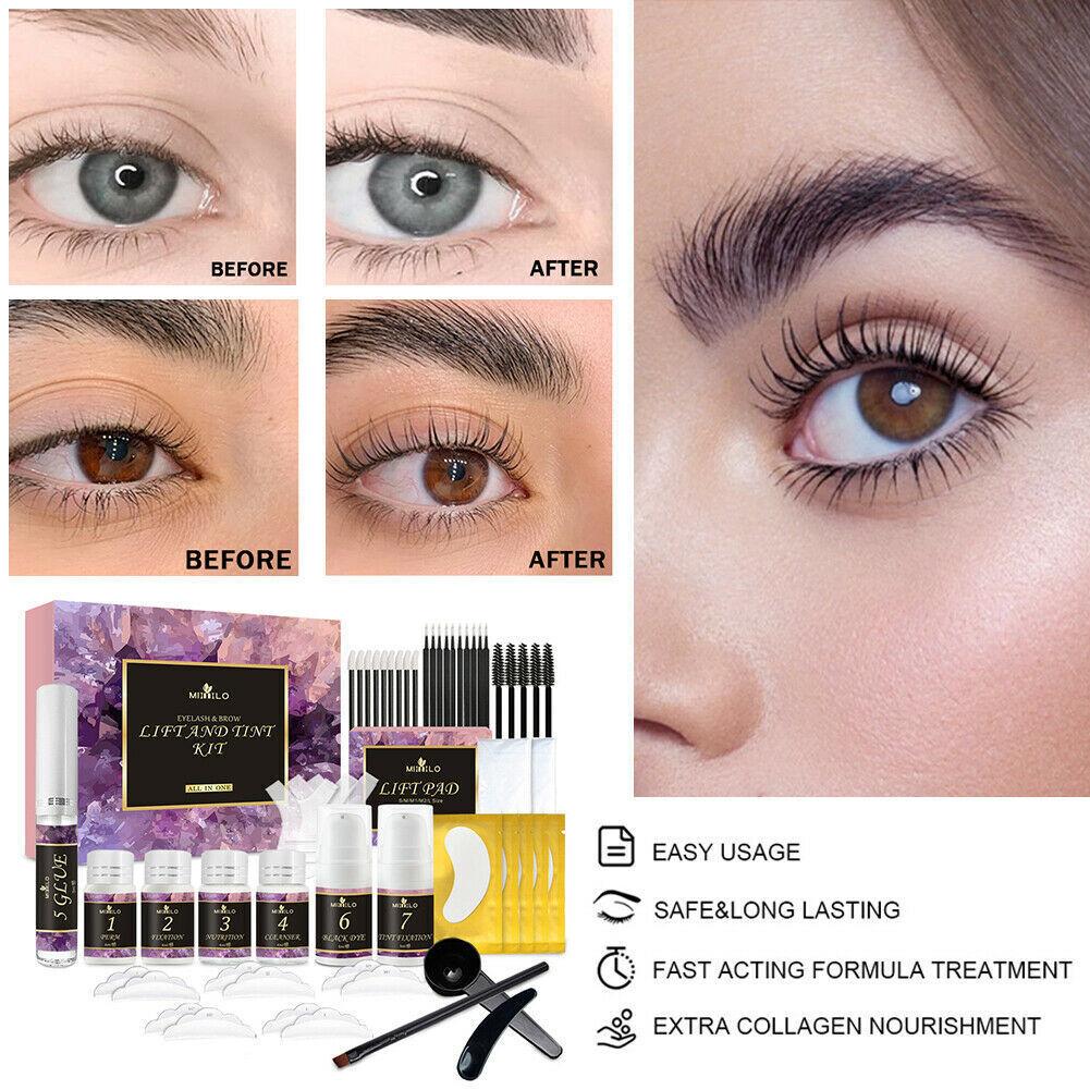 Lash Lift And Tint Kit DIY Eyelash Lift and Dye Semi-Permanent Eyelash Lifting