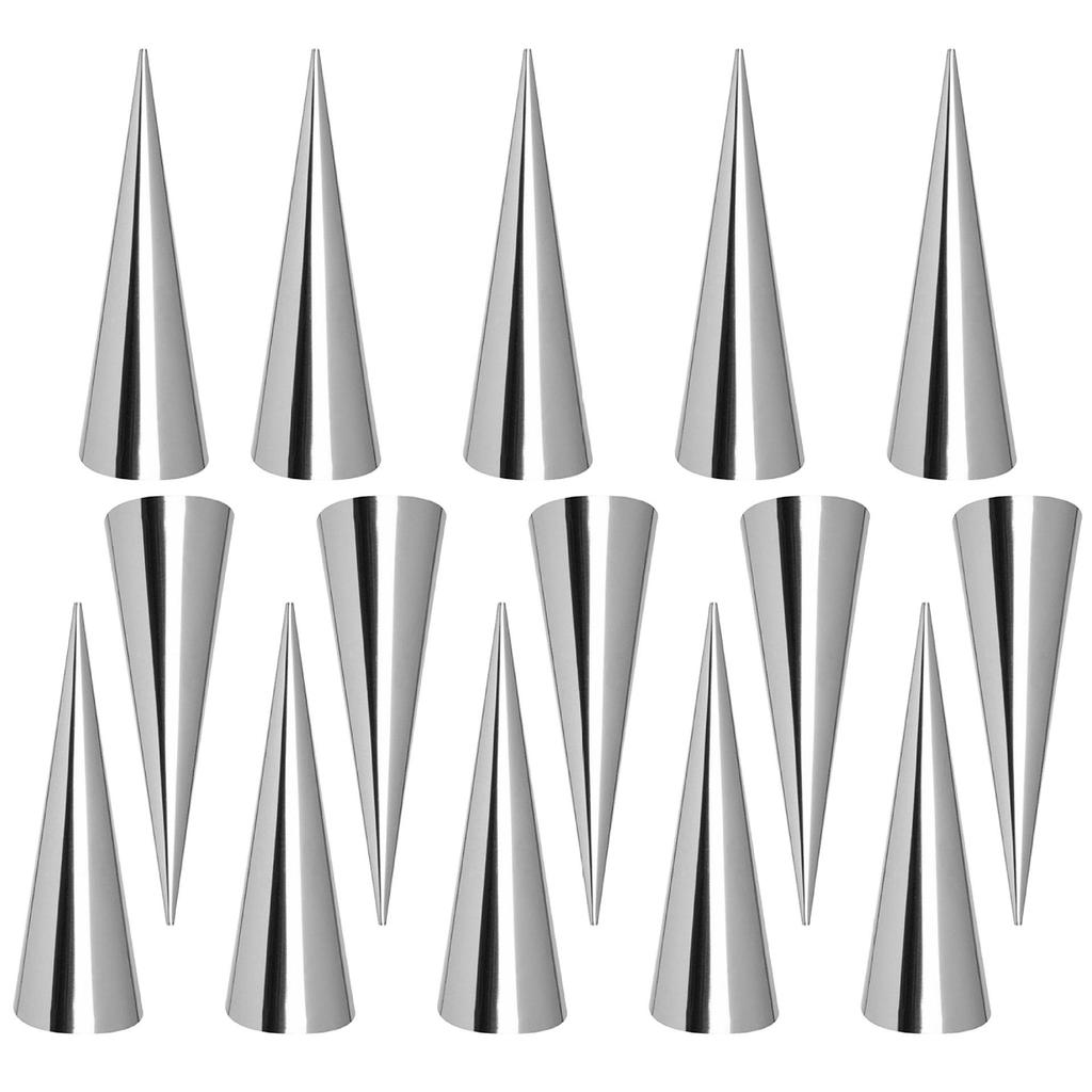 Stainless Steel Croissant and Pastry Molds - Cream Horn Baking Cones