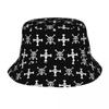 Custom One Pieces Skull Bucket Hat Women Unisex Fashion Summer Beach Sun Japanese Anime Manga Fisherman Cap