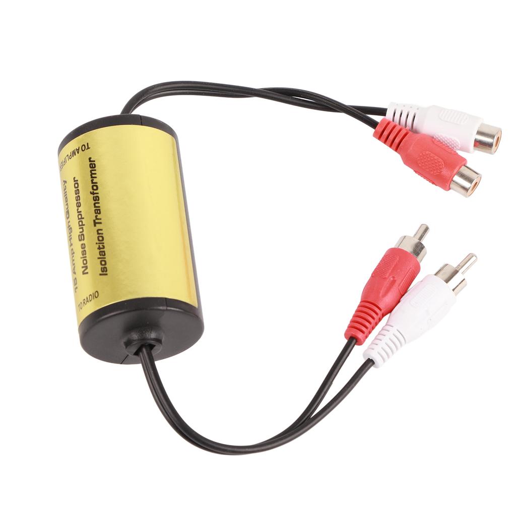 15A Noise Suppressor Stereo Anti Interference Audio Amplifier Filter Ground Loop Noise Isolator