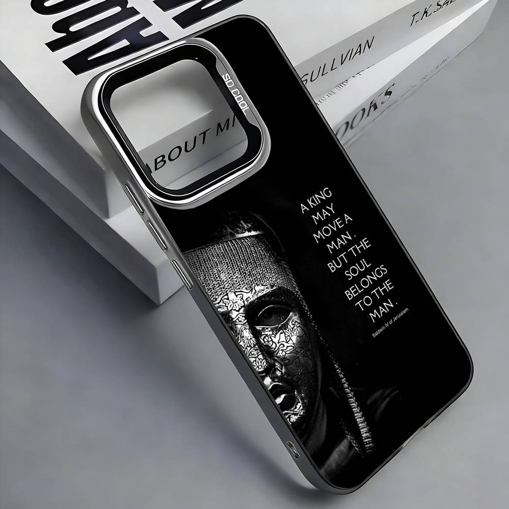 Яркий серебристый чехол для телефона Baldwin IV of Jerusalem Для IPhone 17 16 15 14 13 12 11 Plus Pro Max Plus