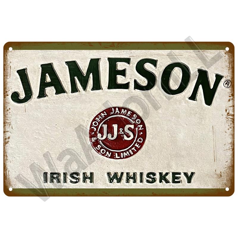Виски табличка винтажная жестяная вывеска бренд домашний напиток пиво вино металлический знак постер настенный декор для бара паба пещера человек декоративные тарелки