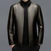 Casual Loose Men's Winter Thickened Genuine Leather Jacket Sheepskin Daddy Sheepskin Leather Jacket