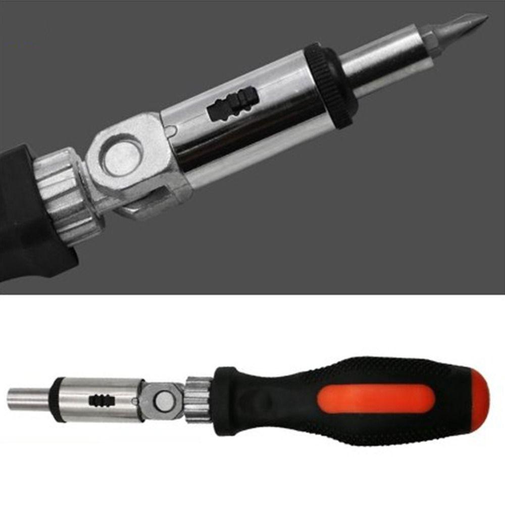 1/4 Inch Hex Interface 180° Adjustable Screwdriver Hand Tool T-type Screwdriver Bicycle Repair