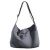 [pieka] Tote Bag Shoulder Ladies Canvas Commuting To School with Pocket Simple (M Size/dark Gray)