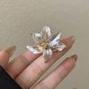 2026New retro color-block tulip and iris flower drop oil ring, a unique and high-end fashion accessory