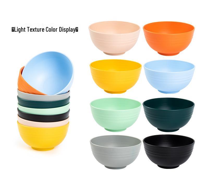 Японская круглая миска 15 см: Подходит для микроволновой печи, Защищен от падений, Идеально для супа, лапши или фруктового салата.