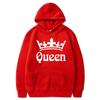 Fashion Casual Hoodies Sweatshirt Couples Hooded Pullover Hoodies Print King Queen Spring Winter Tops Men/Women Clothing