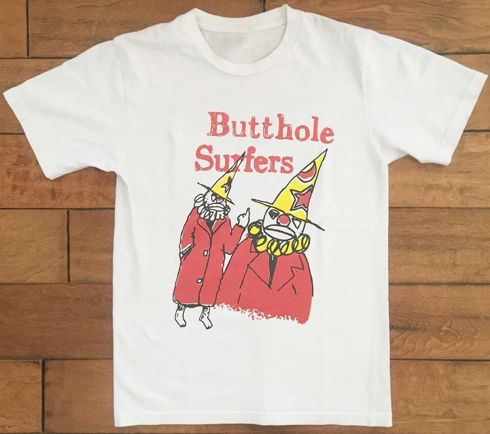 Vtg Butthole Surfers Band Tour Cotton White Full Size Men Women Shirt BL2
