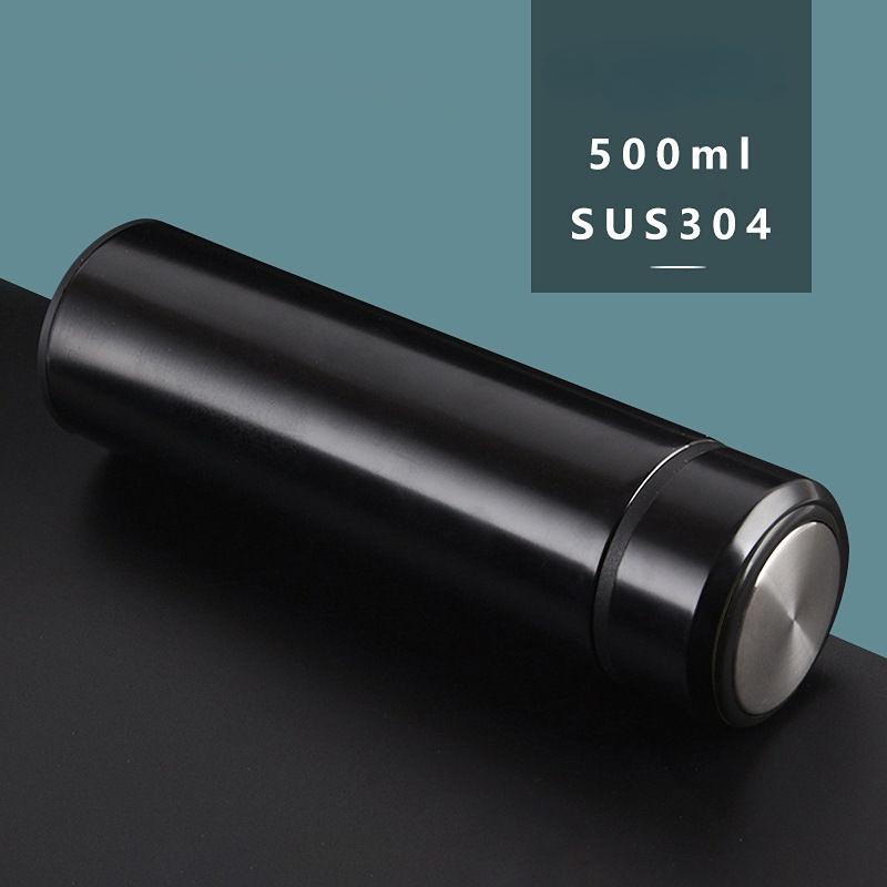 Портативная чашка для воды, термос, 500 мл, термосы Портативный термос из нержавеющей стали, бутылка для воды, дорожная чайная кружка, офисный термос