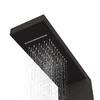 Vidaxl Panel Prysznicowy, Aluminiowy, Czarny