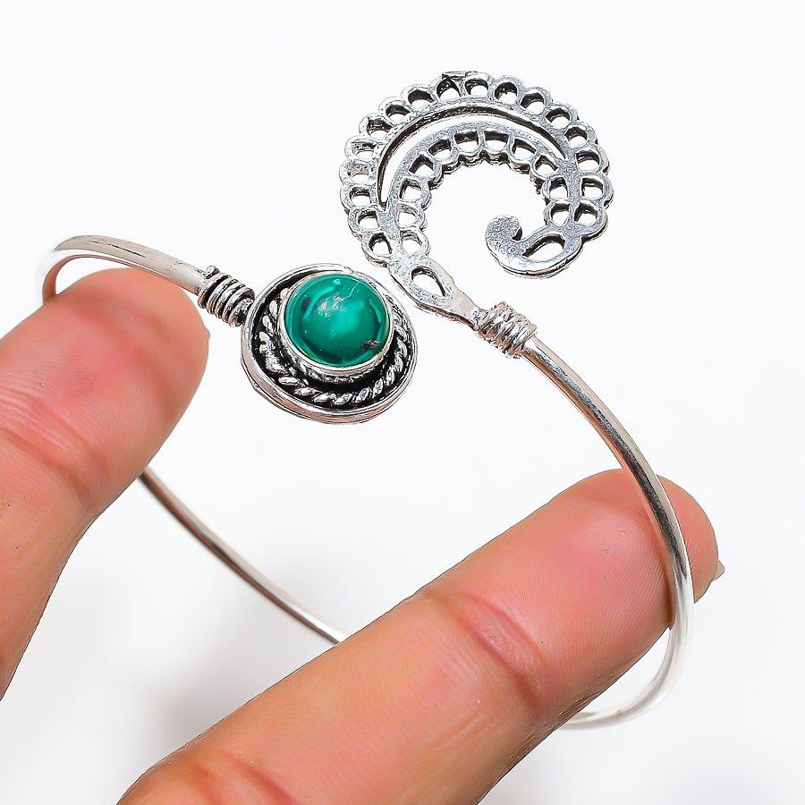 Браслет-манжета из натурального розового солнечного кварца и жемчуга из стерлингового серебра 925 пробы, регулируемый O7r05