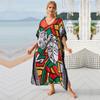 Cotton Long Beach Dress Cover-Ups for Women Pareo De Plage Swimsuit Cover Up Beach Sarongs Swimwear Kaftan Beachwear EMA