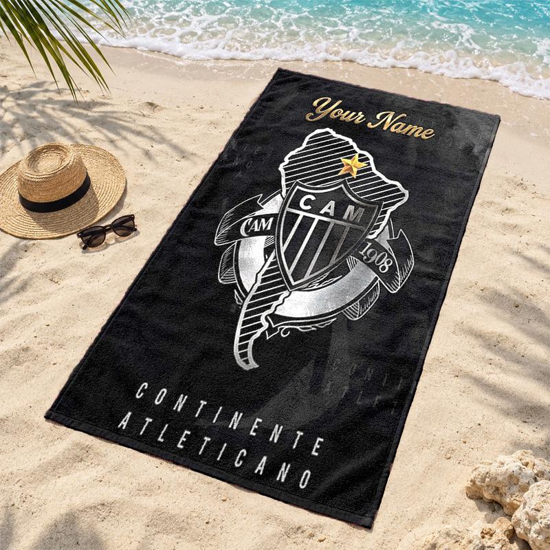 Clube Atletico Mineiro Custom Name Beach towels also serve as bath towels summer essential a musthave for the outdoors the beach and the pool