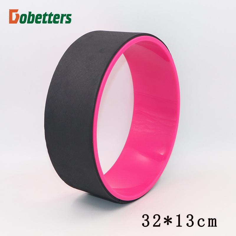 Колесо для йоги 32*14 см для тренировок, фитнеса и упражнений на пресс - подходит для беременных женщин и занятий родителей с детьми