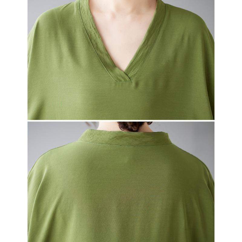 DIMANAF 2025 Летнее Хлопковое Платье Базовое Женское Винтажное Повседневное Свободное Длинное Новое Однотонное Платье Макси