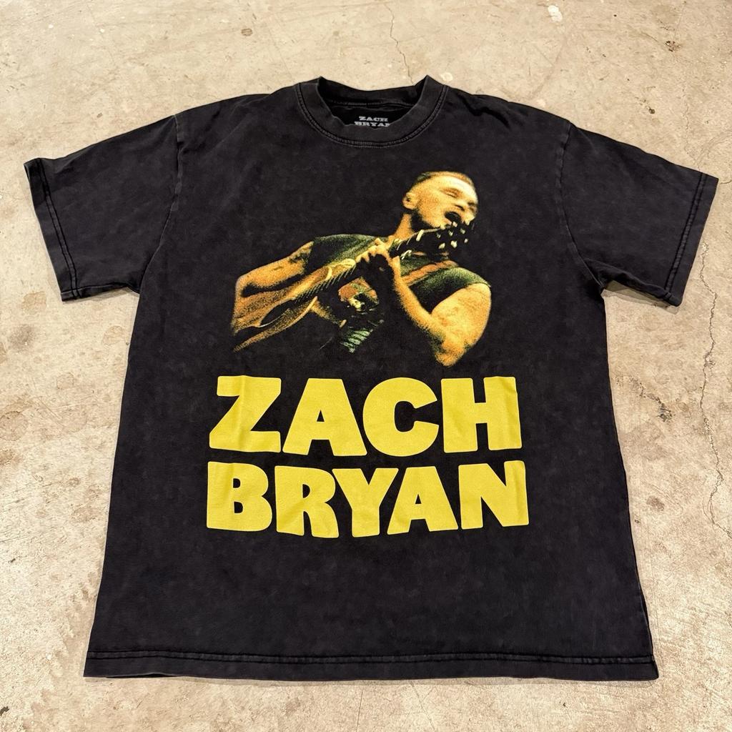 Футболка Zach Bryan Quittin Time Tour Официальный мерч 2024 Размер Medium