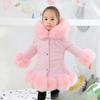 Winter Girls Winter Thickened Jacket Korean Version of Children's Clothing Children's  One Mid-length Hooded  Coat