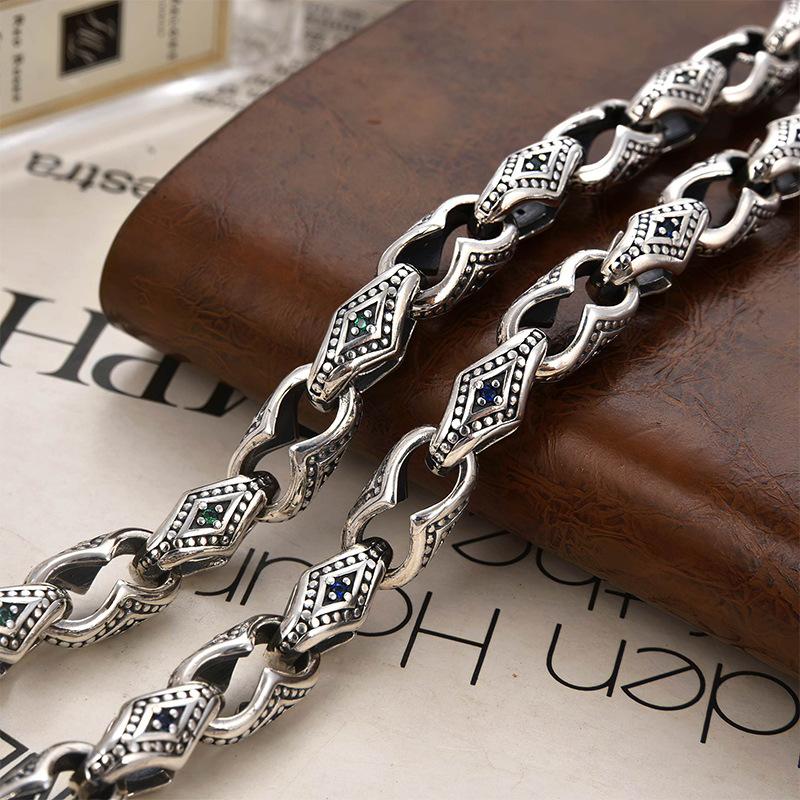 Винтажный хип-хоп браслет с узором сорняков для мужчин, модный панк-циркон, ювелирный аксессуар