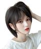FORCUTEU Short Black Full Wig for Small Everyday Included Wig, Bob, Women, Natural-Looking, Face, Heat-Resistant, Use, Net/Comb