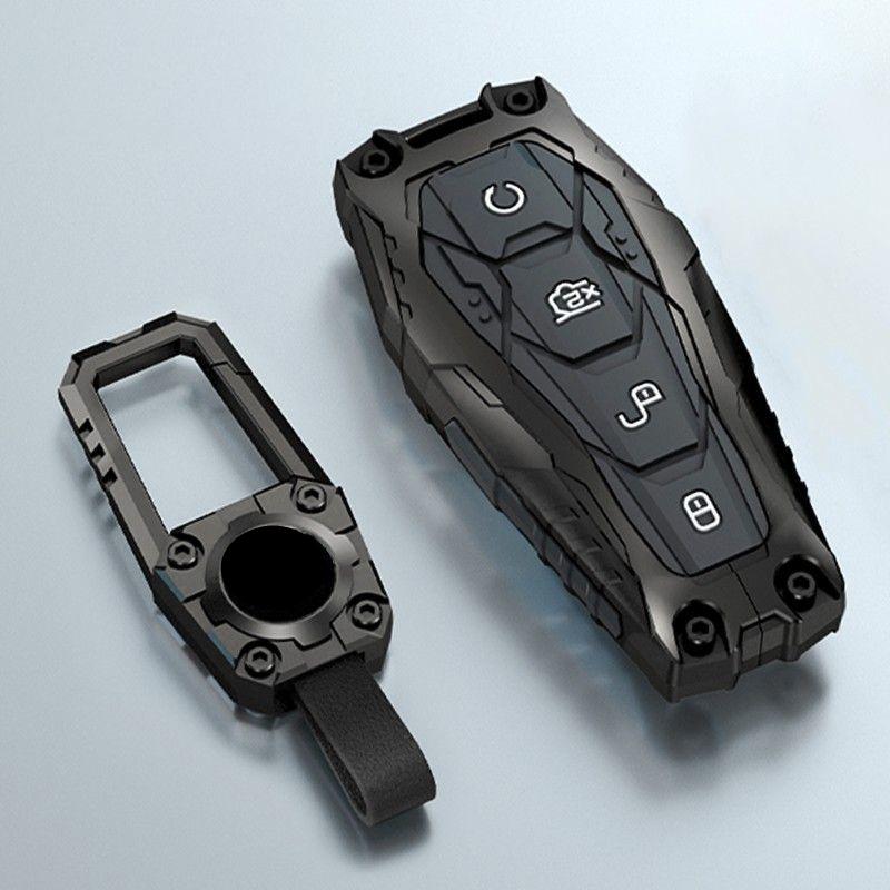Металлический чехол-держатель для автомобильного брелка-ключа For Byd Atto 3 Atto 8 Shark 6 Sealion 5 Song Plus Seal U Sealion 7 Защитный корпус Брелок