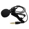 Metal 3.5mm Microphone Lavalier Tie Clip Microphones For Interview Recording Speaking Speech