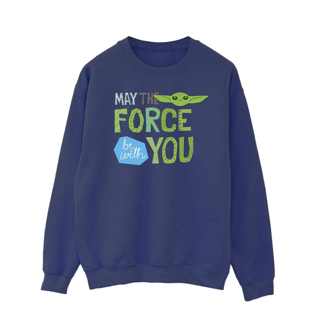 Star Wars Mens The Mandalorian May The Force Be With You Sweatshirt