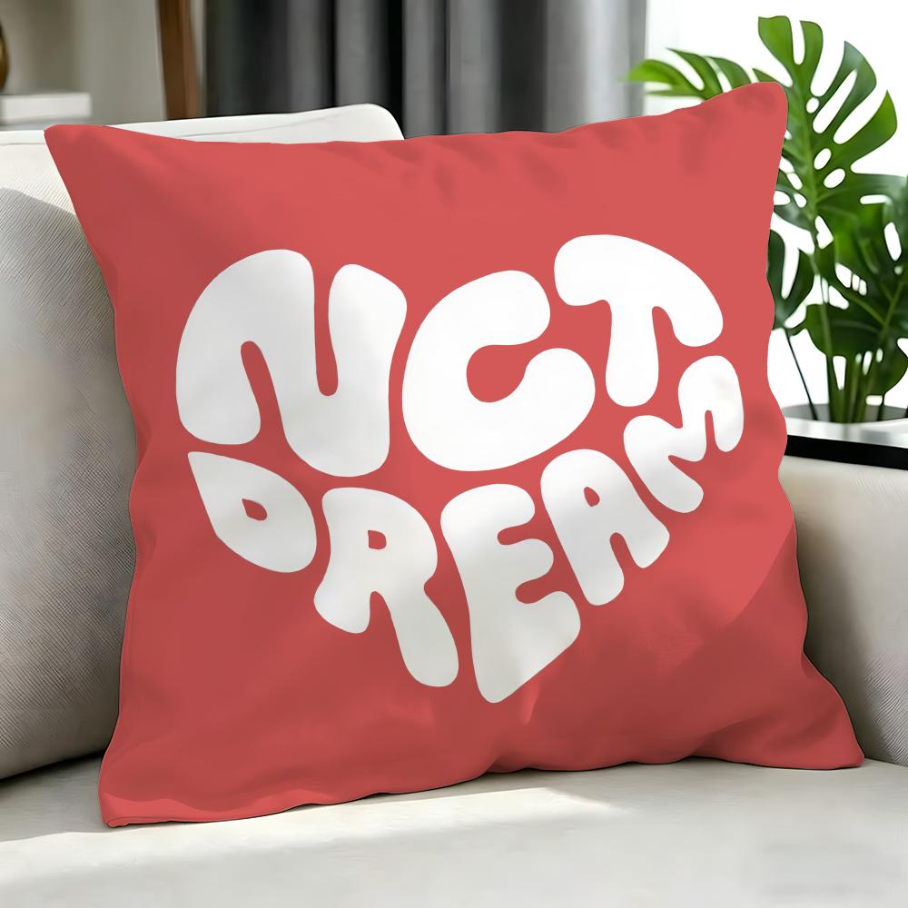Kpop Style Nct Cushion Cover Cushion Cover Set 4Pcs 50X50 45X45 40X40 Pillowcase Decorative Sofa Home Decor
