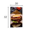 Szklana Deska Do Krojenia 30X52 Hamburger