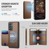 Для Samsung Galaxy A54 5G Магнитный чехол JEEHOOD J10 Кожаная задняя крышка телефона со съемным держателем для карт и подставкой
