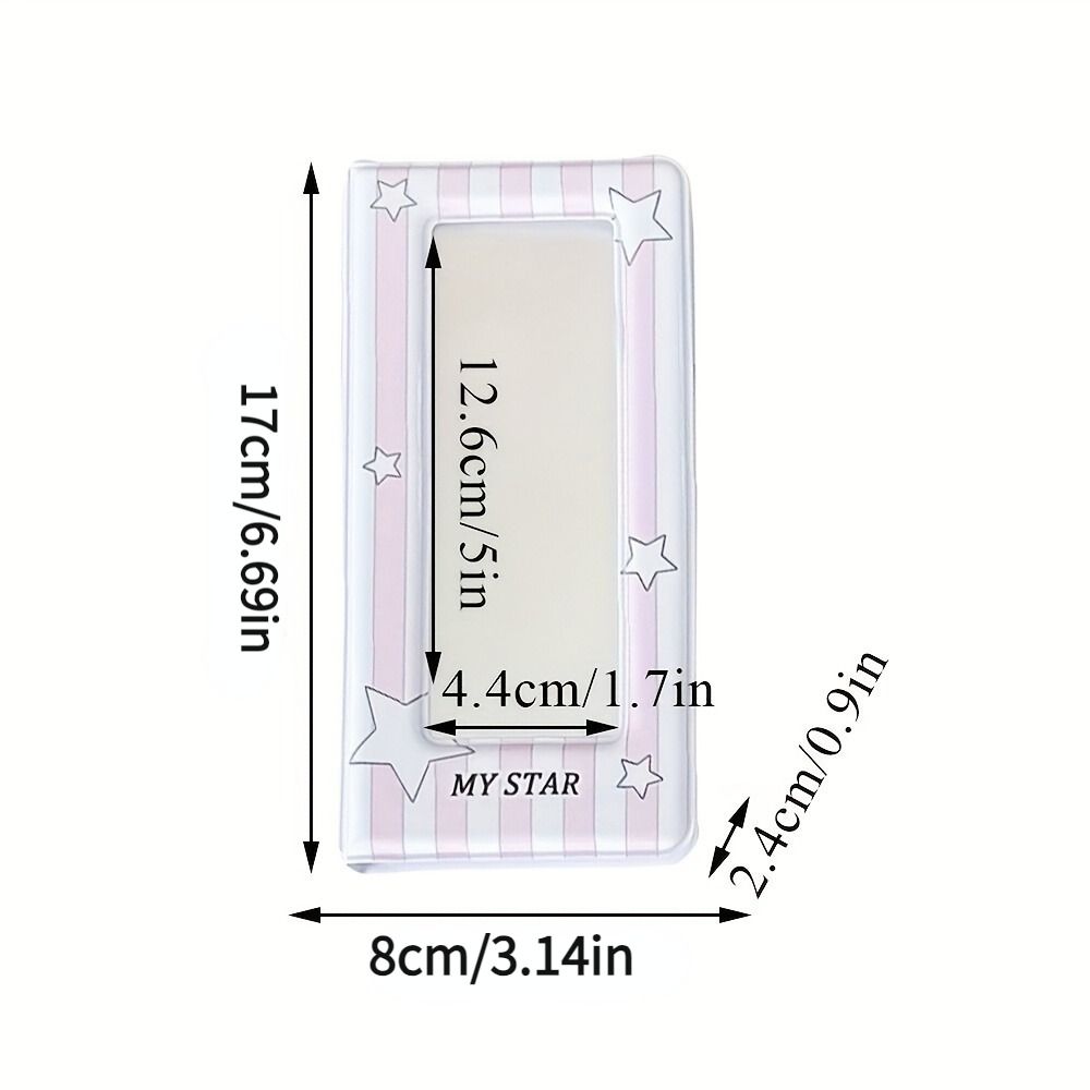 4 Grids Photo Album Storage Book 5 Inch Photocard Album Holder Kawaii Card Pack