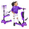 3 Wheel Kick Foldable Kickboard Toy for with Adjustable LED Flashing Wheel For Ages 1 To 14 with a [Hurtle Scooter] Children's Children/Toddlers