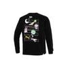 Puma Large Back Print Logo Knit Pullover Sweatshirt Men Tops Black 533037-01