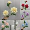 72cm Silk Flower 3 Heads Hydrangea Flower Lifelike Faux Flower  Photography Prop