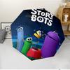 Спросите StoryBots Модный автоматический складной зонт с открыванием/закрыванием. Портативный и складной, идеально подходит для подарка, путешествий и повседневного использования.