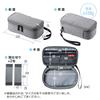 Sanwa Direct Gadget Deep Type with for Travel and Business Convenient Storage Pouch for Pouch, Divider, Trips, Gadgets, Navy, 200-BAGIN019NV