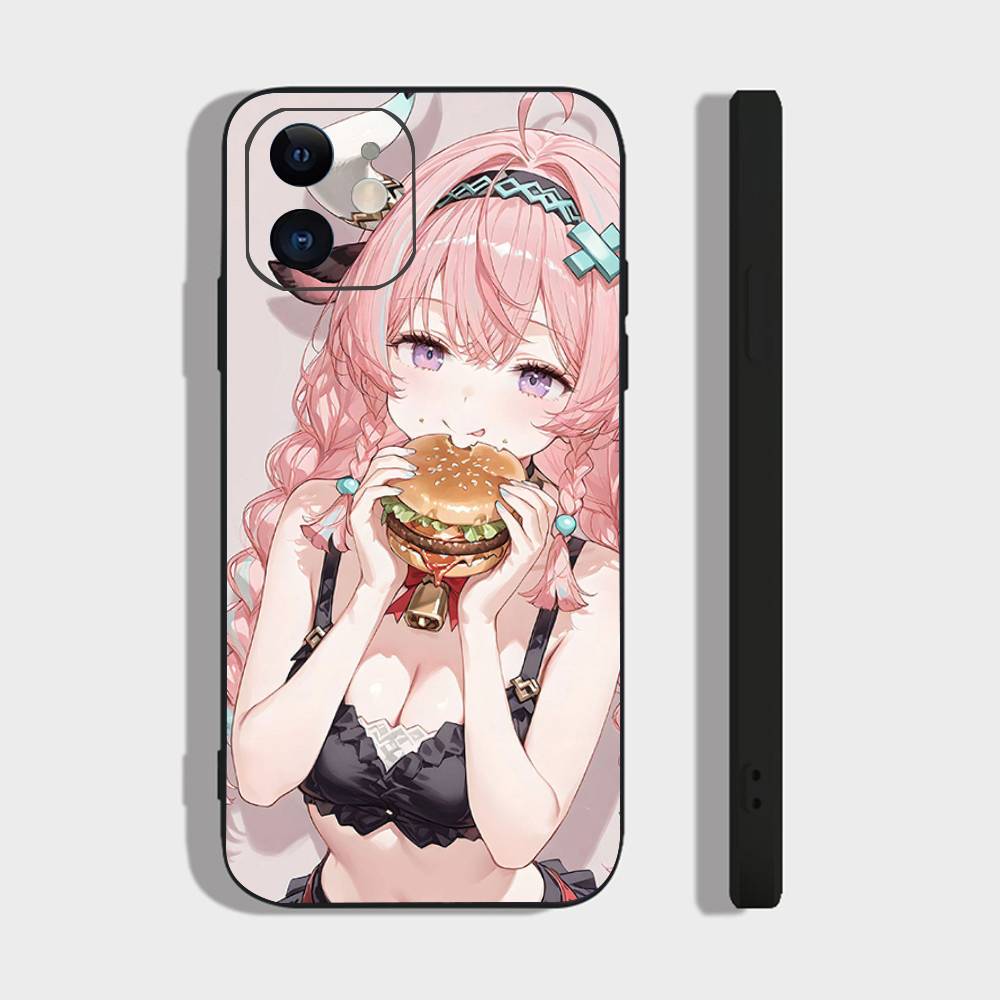 Чехол для телефона Varesa Anime Game Genshin Impact для IPhone 17 Air 16 15 14 13 Pro Max 11 12 Черный силиконовый чехол