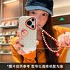 Применимо к чехлу для мобильного телефона Huawei pura80, новый милый с браслетом p70pro + всесторонний край женский 60 трехмерное яблоко