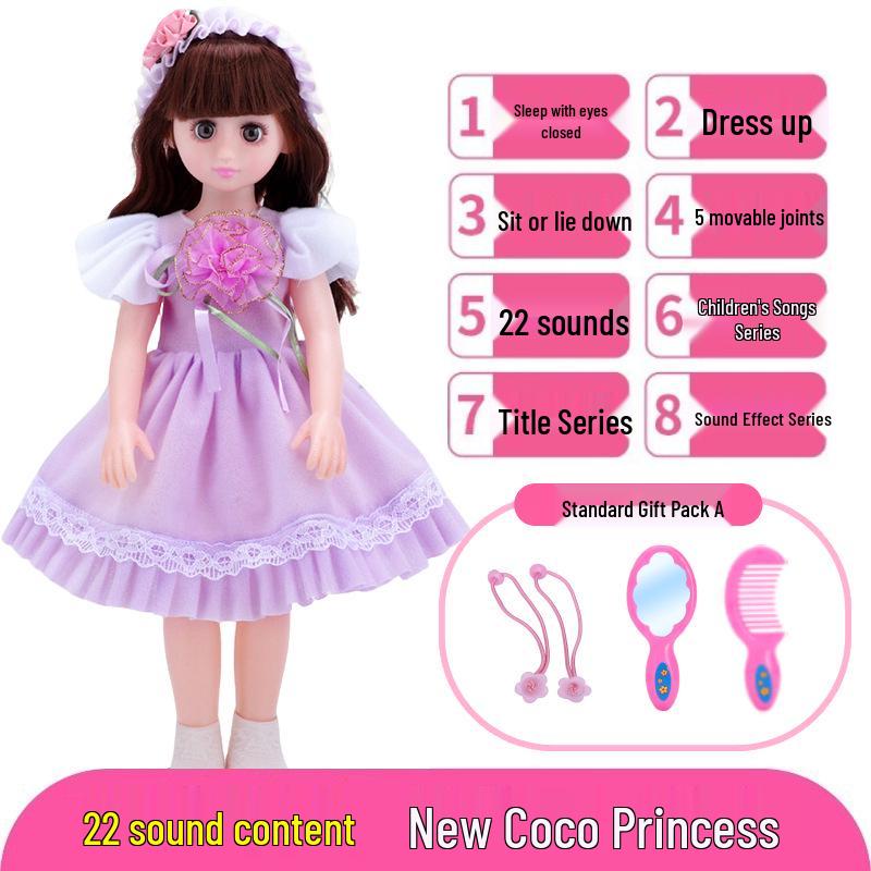 Interactive Smart Doll Set with Changeable Clothes - Princess Toy for Girls, Perfect Birthday Gift